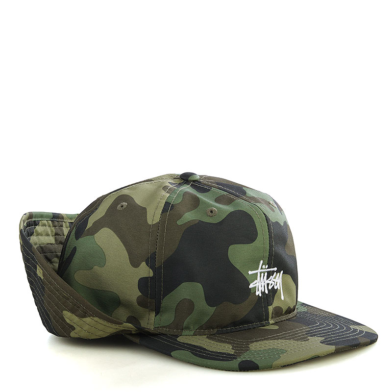 Мужская кепка Stussy (131476-olive/camo)  - цена, описание, фото 1